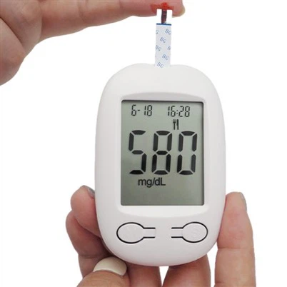 Μετρητής γλυκόζης αίματος με δοκιμαστικές ταινίες